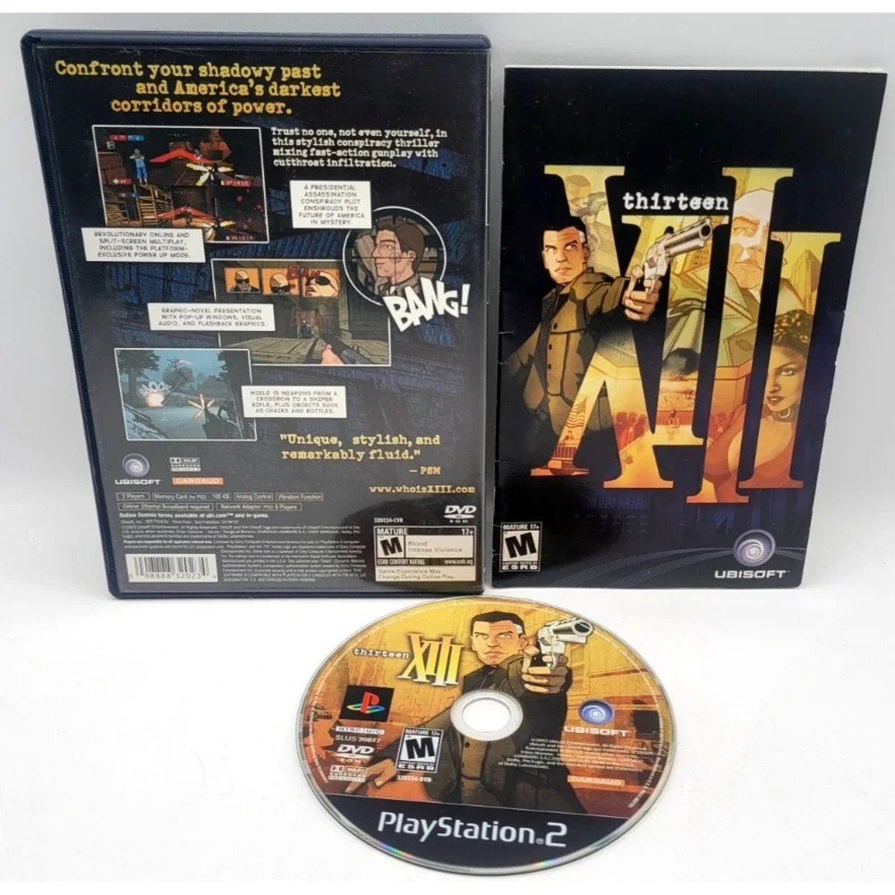 XIII Thirteen 13 PlayStation 2 PS2 CIB COMPLETE IN BOX